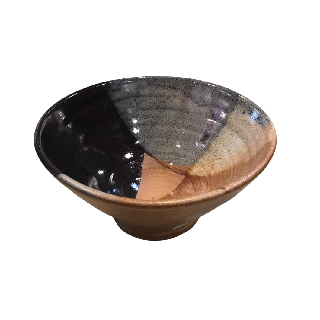 Georgia Clay Bowl--Blue, Grey, and Black