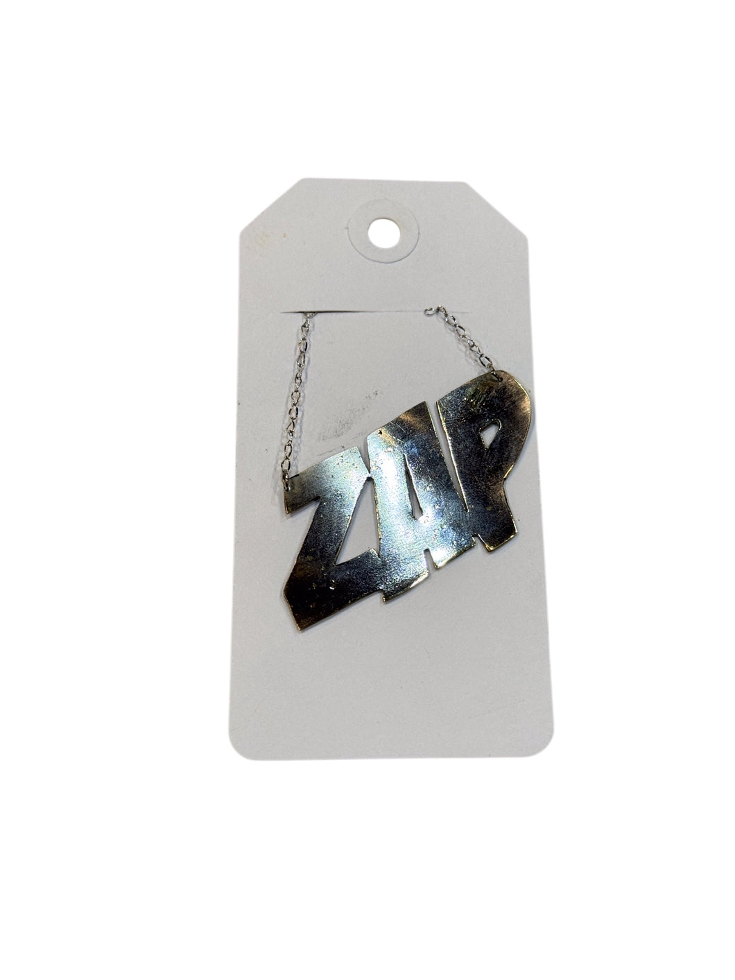 Silver Zap Necklace