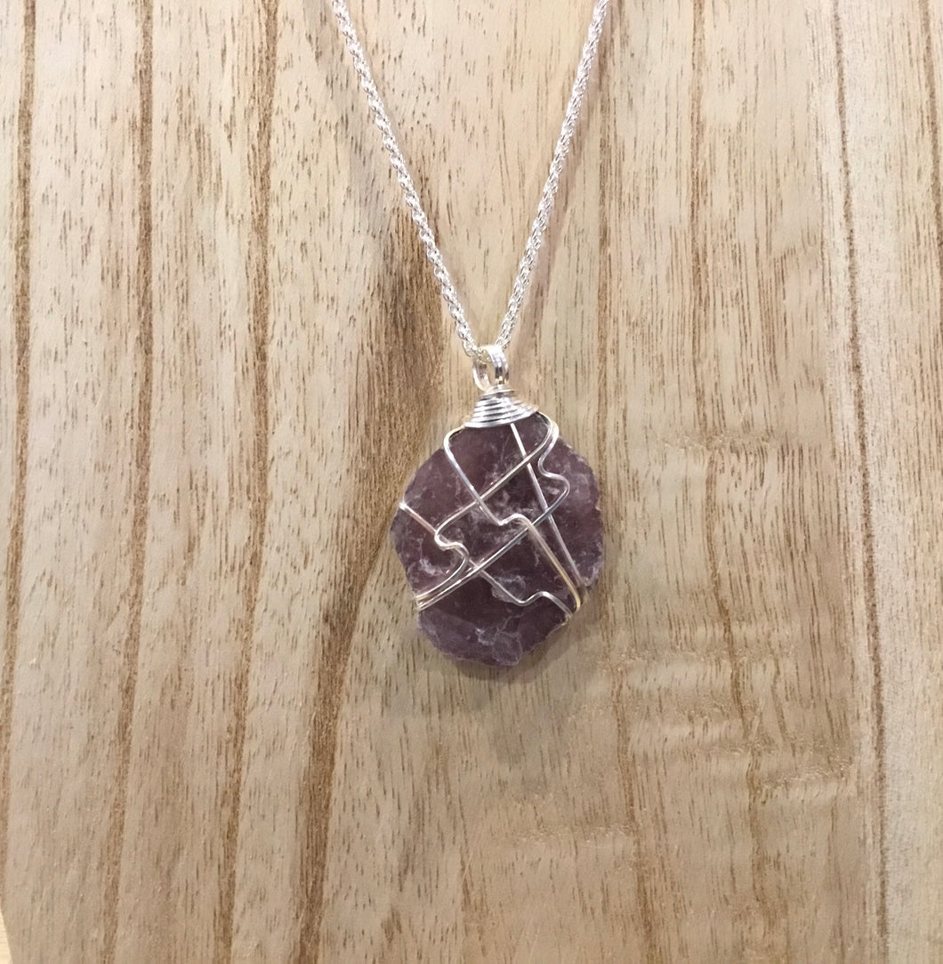 Lepidolite Pendant