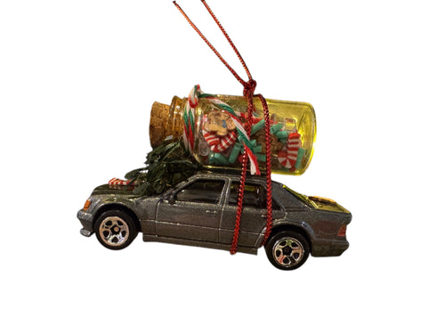Candy on Mercedes Ornament