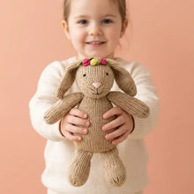 Knit Bunny With Flowers