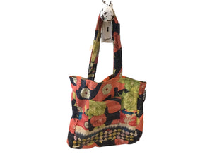 Kantha pocket tote bag/ recycled cotton unique