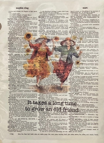 Dictionary Art Print - It Takes a Long Time