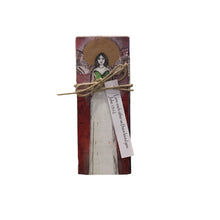 Small Wood Block Angel " Love each other.."