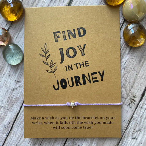 Find Joy in the Journey Wish Bracelet