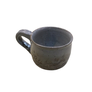 Mug With Tree Branch Motif -Grey/