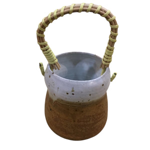 Bean-Shaped Vase with Handle