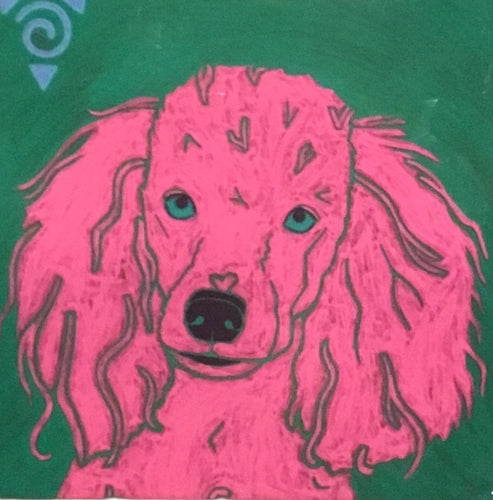 Pink Poodle Coaster