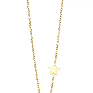 Moon and Stars Sterling Necklace - Gold-Plated Sterling