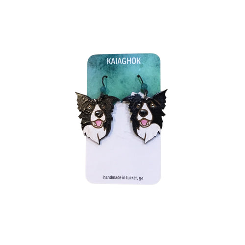 Border Collie Earrings
