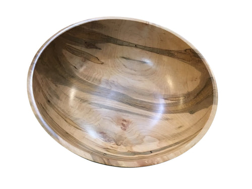 333 Large Maple Bowl with Foot