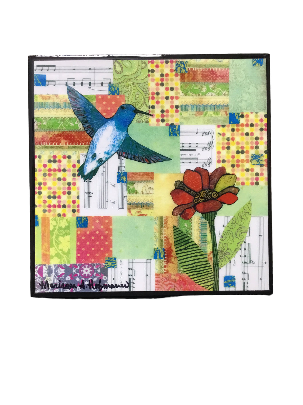 Musical Hummingbird with Wings Out