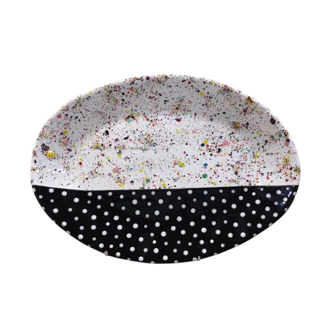 Oval Splatter Platter