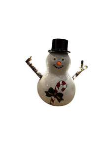 Lighted Snowman with Candy Cane