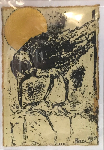Clapper rail gold moon