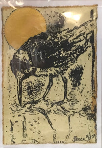 Clapper rail gold moon