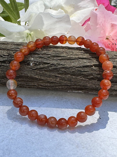 Carnelian Bracelet--6 mm