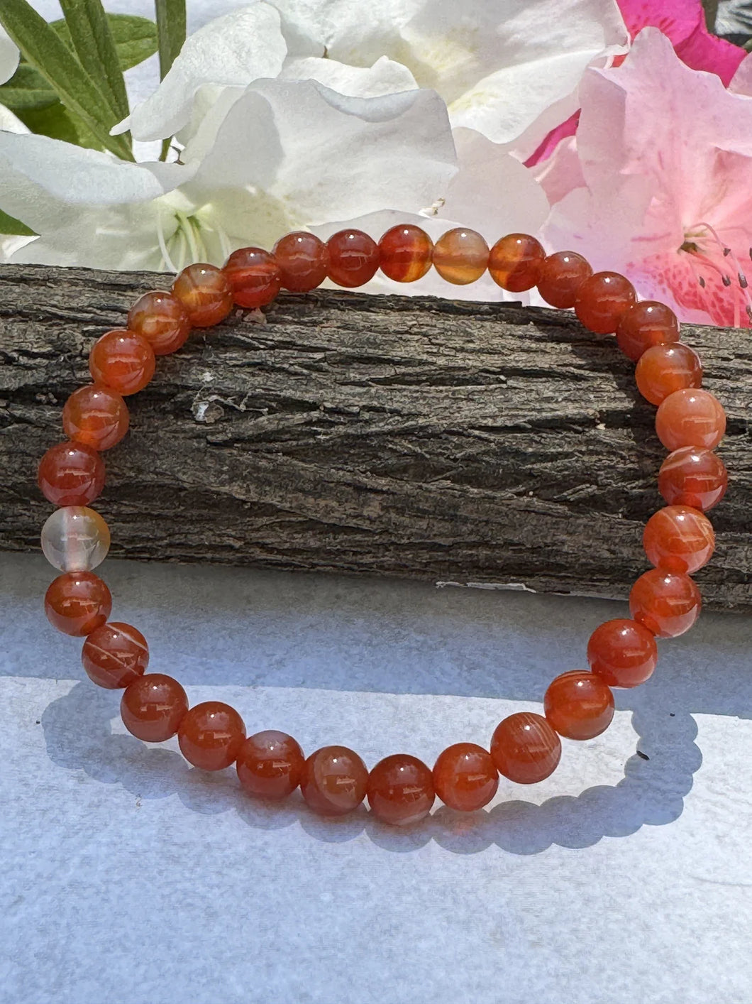 Carnelian Bracelet--6 mm