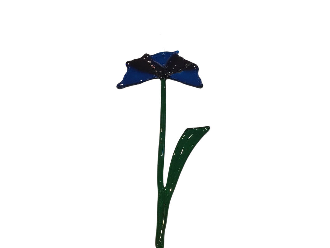 Single Stem Suncatcher-Deep Blue/Blue