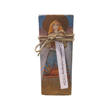 Small Wood Block Angel " Let your soul shine.."