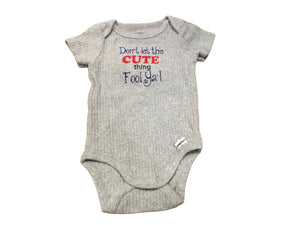 0-3 months onesie (Don't Let....)