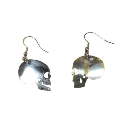 Silver Skull Earrings