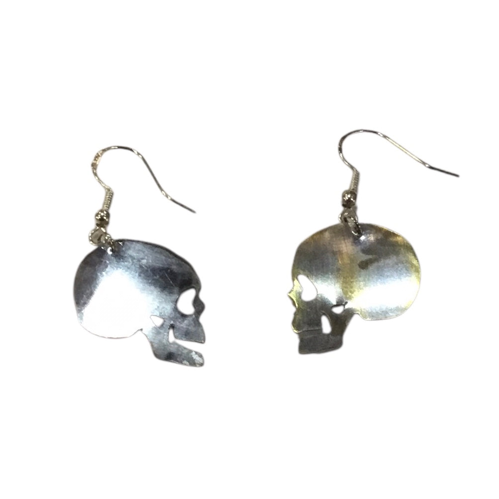Silver Skull Earrings