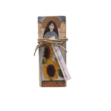 Small Wood Block Angel "Stay Close.."