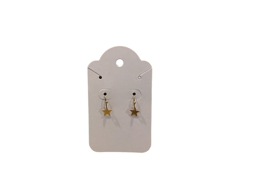 Brass Star Mini Earrings