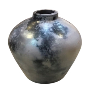 Raku Narrow-Base Vase