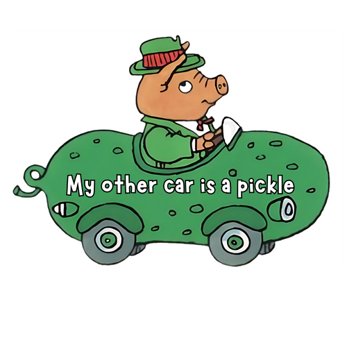 Pickle Car Auto Magnet