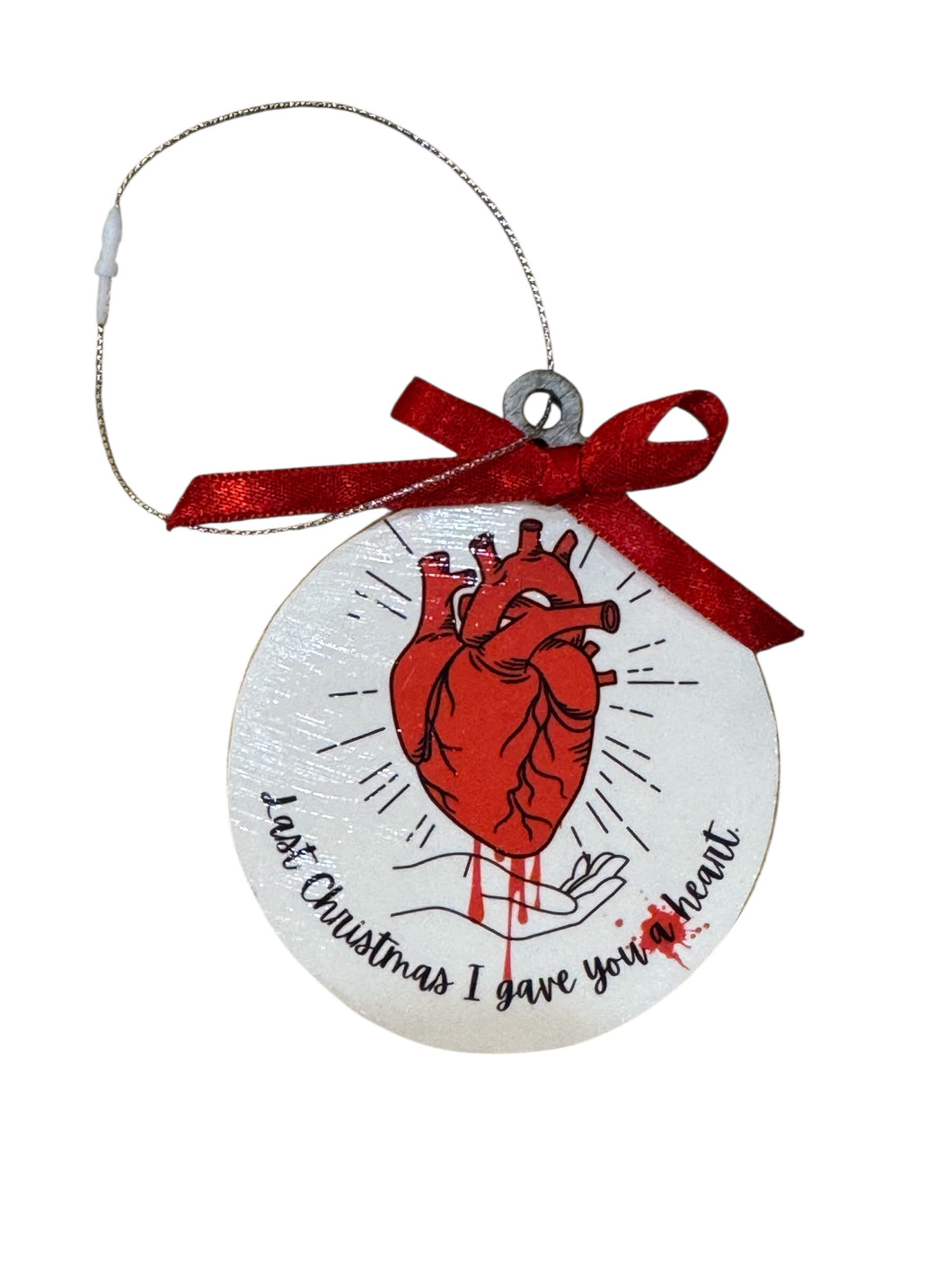 Last Christmas I Gave You A Heart Ornament - 3