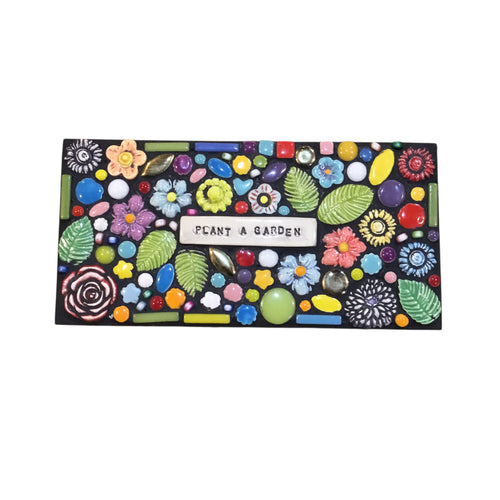 Plant a Garden Mosaic Plaque
