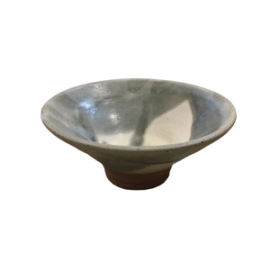 Georgia Clay Bowl--Grey with White Triangle