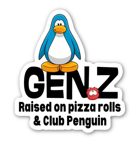Gen Z Raised on Pizza Rolls and Club Penguin Sticker