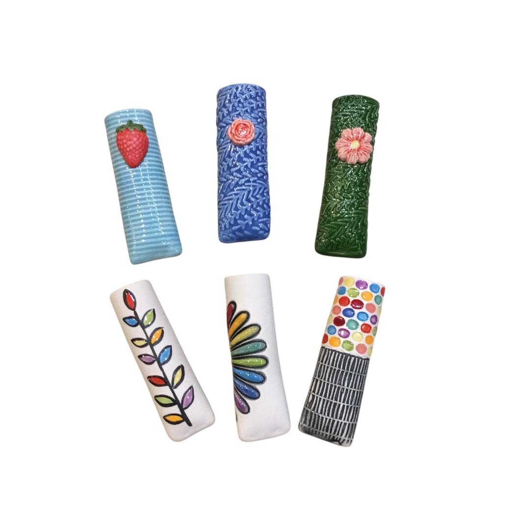 Small Magnetic Vase/Pen Holder - Fancy