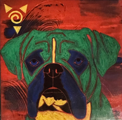 Green Boxer 2 Coaster