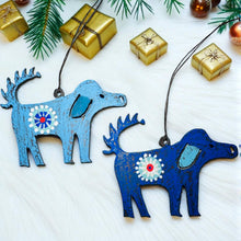 Dog ornament Love Pet Rustic Metal Recycle Scruffy dog USA