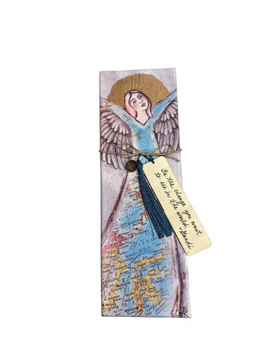 Canvas Angel with Bookmark 