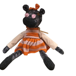 Hippo in Pink and Orange