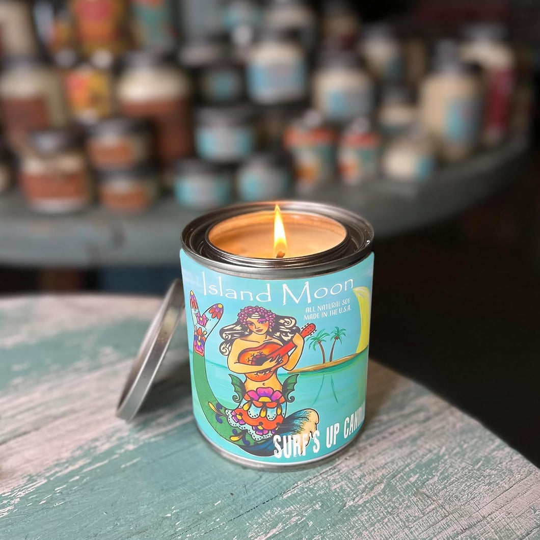 Island Moon Paint Can Candle