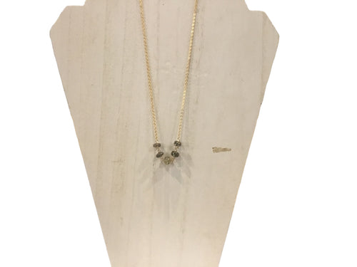 Labradorite and Brass Maxi Gemstone Pendant