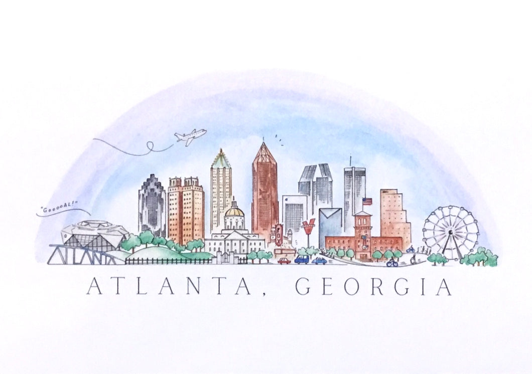 Atlanta empire state art print