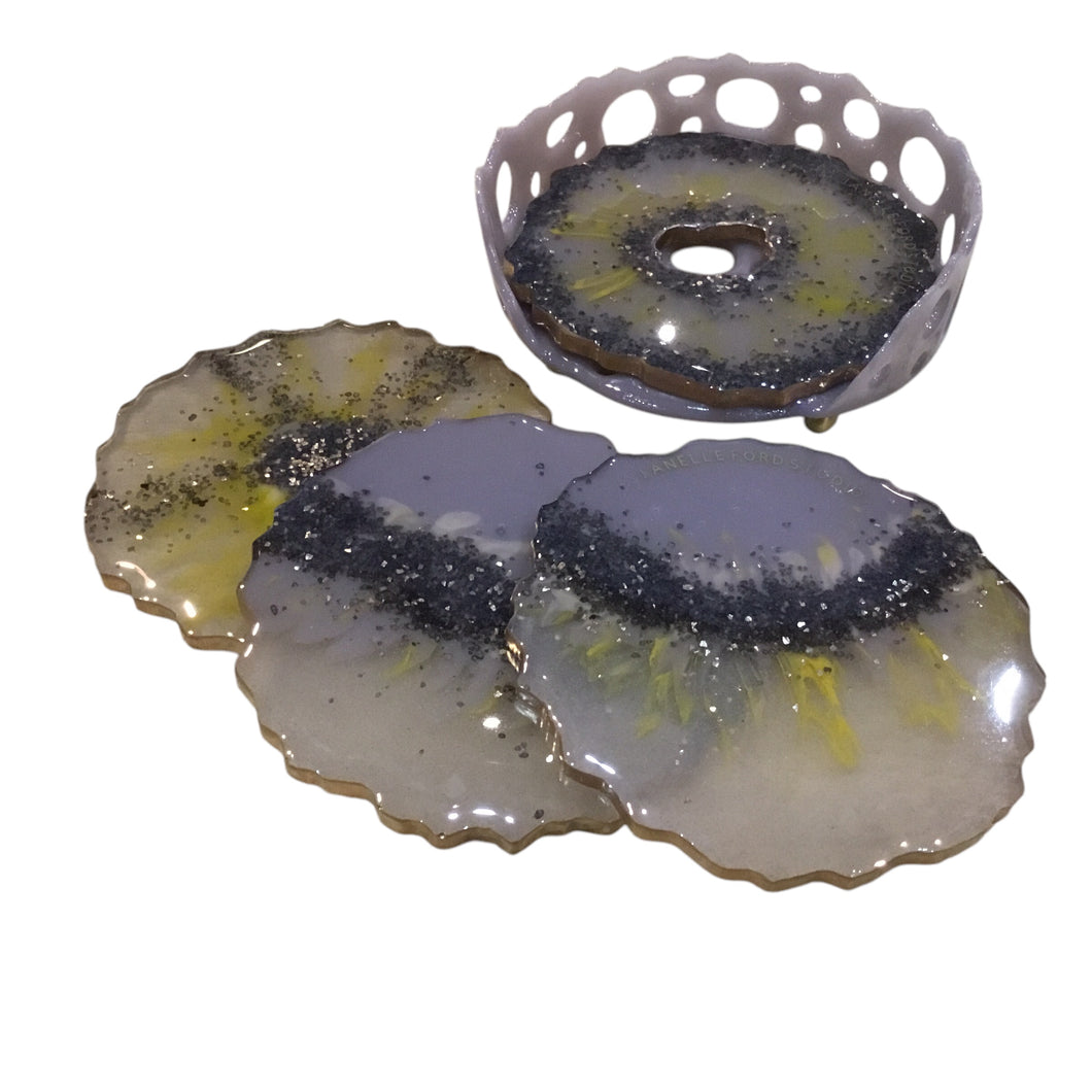 Coaster Set - Taupe