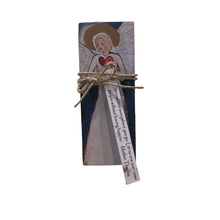 Small Wood Block Angel " Spread love.."