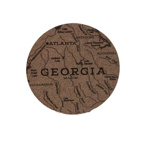 Georgia-Atlanta Cork Coaster