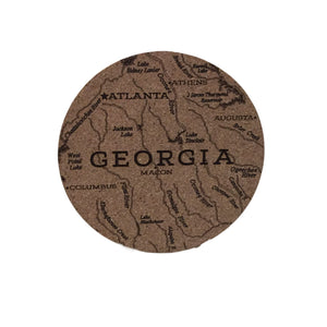 Georgia-Atlanta Cork Coaster