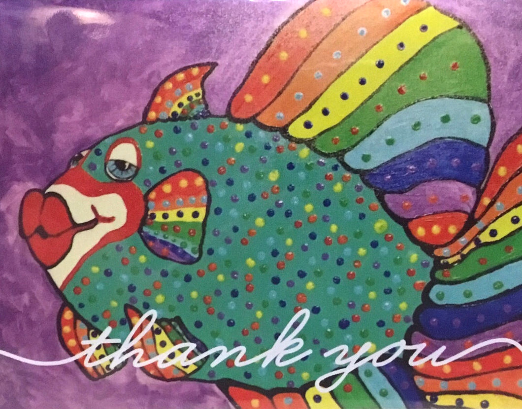 Note Card - Rainbow Fish