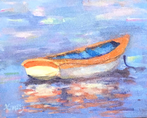 Tangerine rowboat