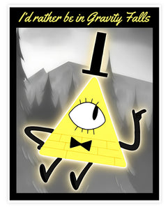 I'd Rather Be In Gravity Falls Sticker